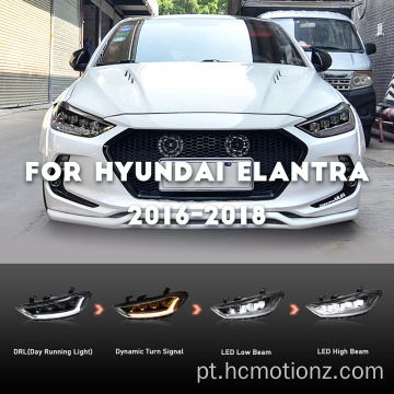 Hcmotionz Hyundai Elantra 2016-2018 LED de farol